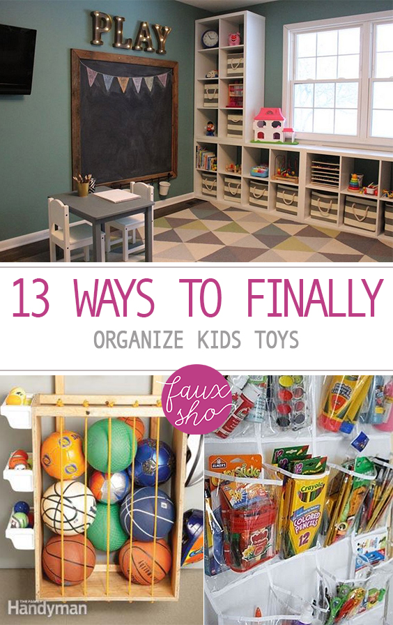 13 Ways to Finally Organize Kids Toys