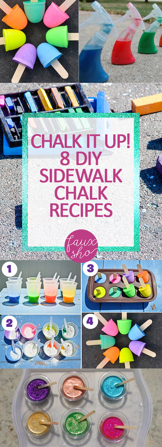 Chalk It Up! 8 DIY Sidewalk Chalk Recipes Faux Sho