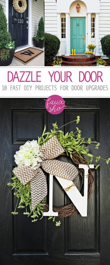 Dazzle Your Door: 10 Fast DIY Projects for Door Upgrades| Door Decor, Door Decor Ideas, How to Decorate Your Door, Door Decoration, Porch Decor, How to Decorate Your Porch, Porch DIYs