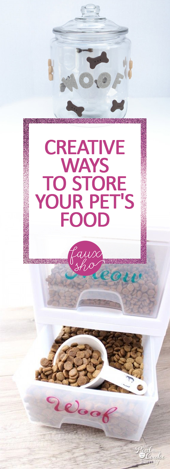 Creative Ways to Store Your Pet's Food Faux Sho