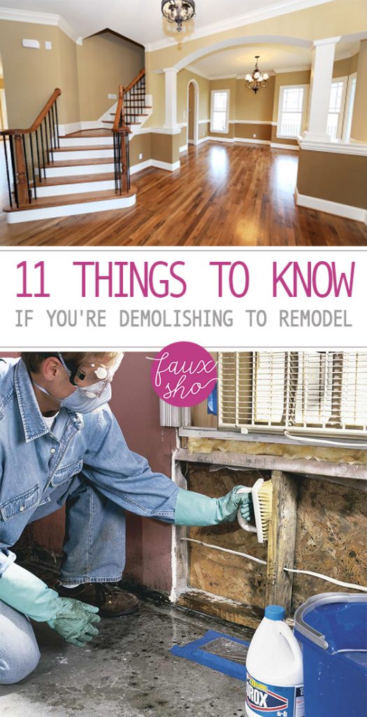 11 Things To Know If You’re Demolishing to Remodel| Home Demolishing, Home Demolishing Tips, Home Decor, Home Decor TIps, Home Improvements, Home Improvement Tips and Tricks, Home Improvement. #DIYHome #HomeImprovement #HomeRemodel #HomeRemodelingProjects