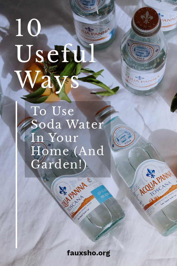 10 Useful Ways to Use Soda Water In Your Home (and Garden!) | Faux Sho