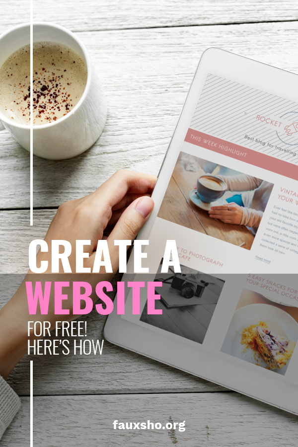 how to create free website