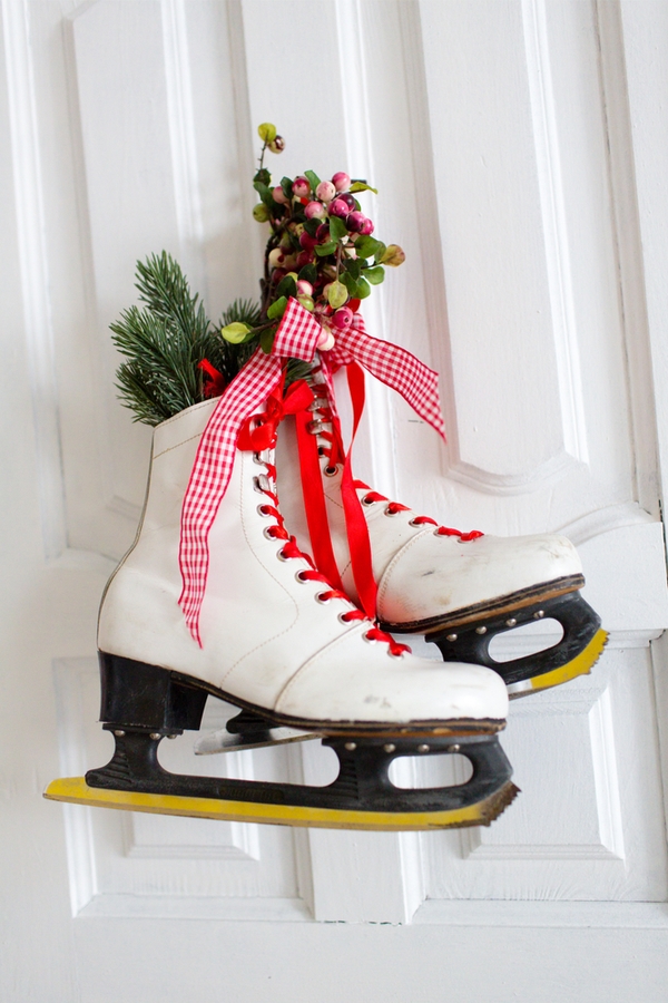 If you're looking for a fun DIY, look at these DIY ice skate Christmas decor ideas. They will add so much charm to your holiday decor. 