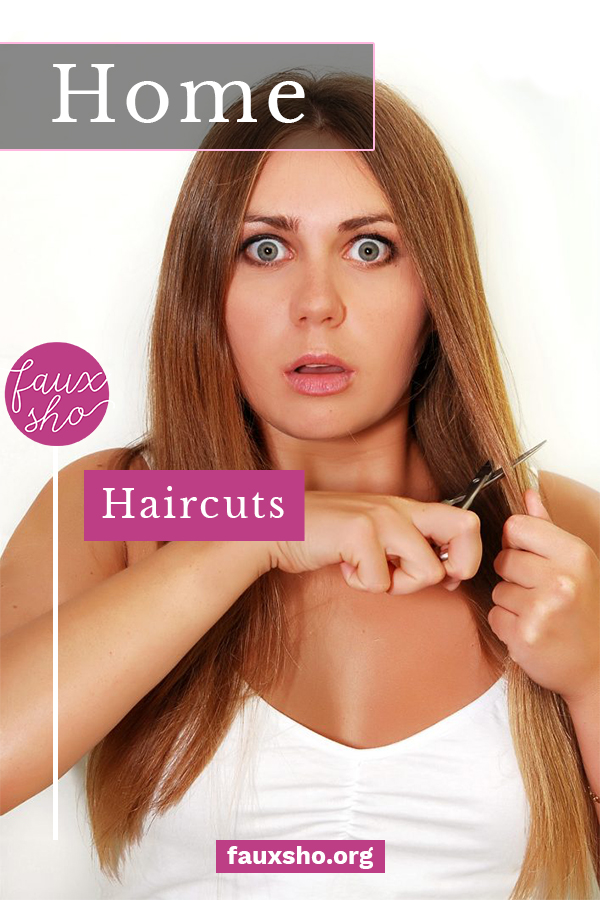 Need a crash course in cutting hair while the salons are closed? I've got you covered! #fauxshoblog #DIYHomeHairCuts #HowToCutHairAtHome