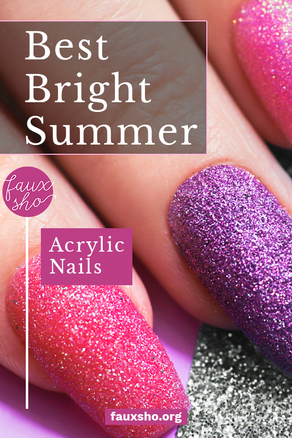 Best Bright Summer Acrylic Nails Faux Sho