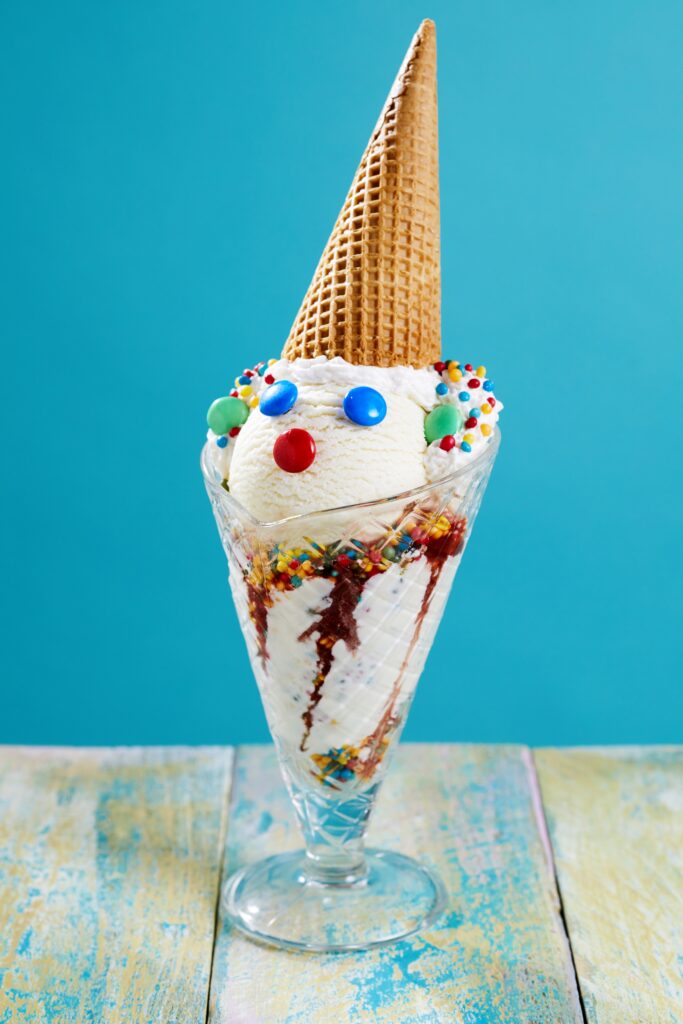 The circus never goes out of style, which is why the theme is perfect for birthday parties. Here are a few circus theme birthday party ideas to make the day a memorable one. Clown sundaes are so fun to make!