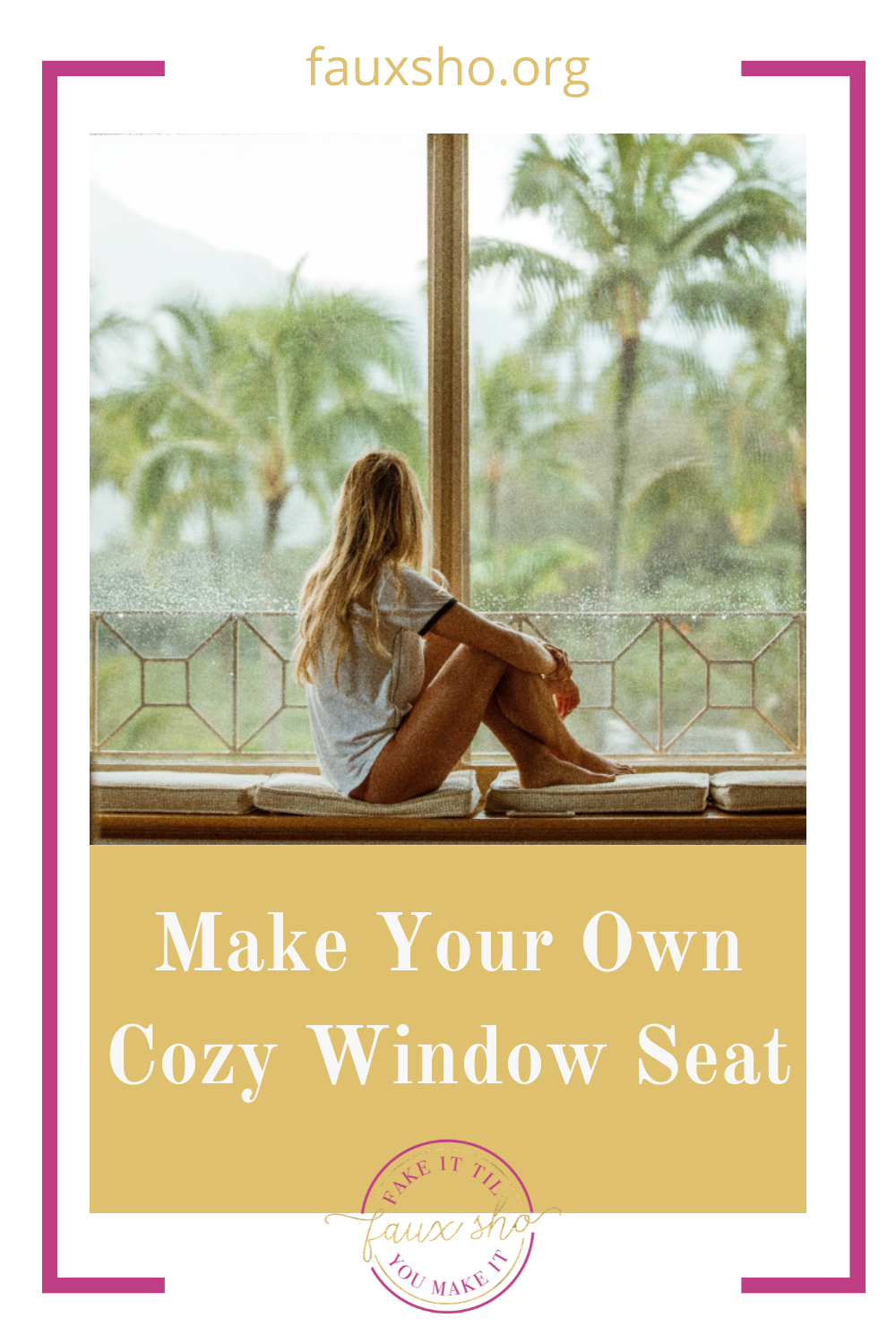 Fauxsho.org is loaded with DIY ideas for crafters of all skill levels and abilities! Transform your space into something unique and personal. Make your very own window seat with these fun ideas!