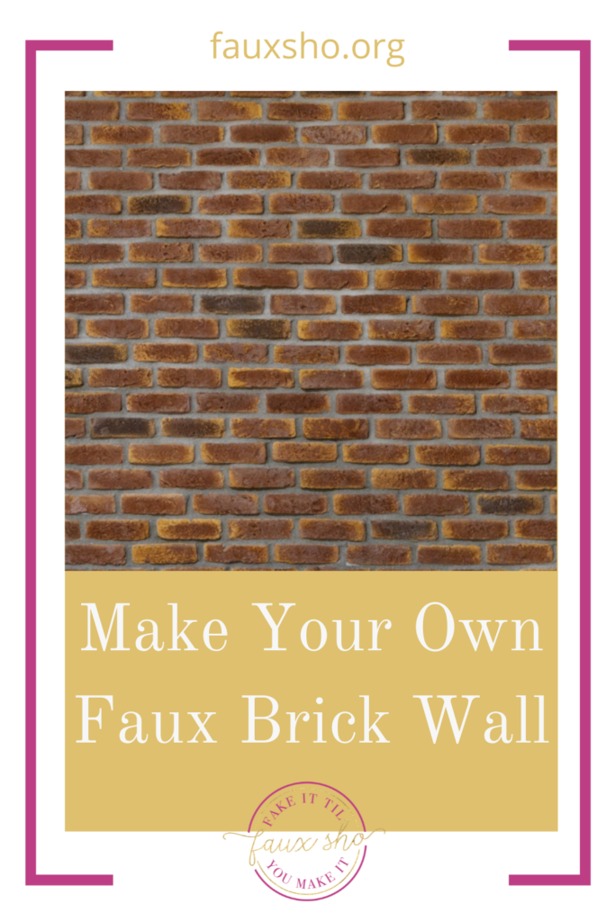 Faux Brick Wall – Making it Has Never Been Easier and Cheaper | Faux Sho