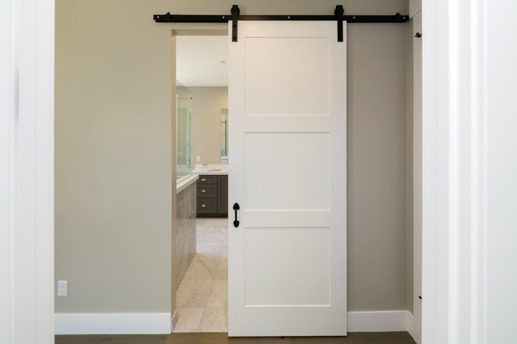 Two important steps in building a bypass barn door 