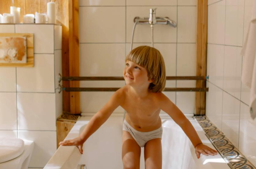 Cover the overflow drain hole with a caulk strip - make a bathtub deeper