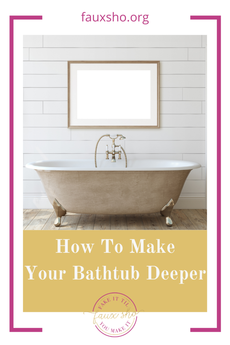 Make a Bathtub Deeper 5 Ways to Get More Space in Your Bathtub Faux Sho